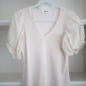 Cream Puff Sleeve Top